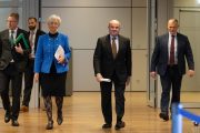 Christine Lagarde e Luis de Guindos, presidente e vice-presidente do BCE, respetivamente. | Foto: BCE/ Andrej Hanzekovic