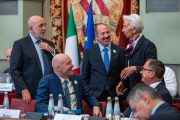 Lagarde e Álvaro Santos Pereira/Fonte: BCE