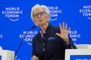 Christine Lagarde, presidente do BCE em Davos: 