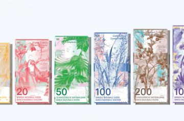 Novas notas de francos suíços