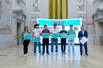 A equipa “Os Five Guys da ESAP”, da Escola Secundária Adolfo Portela/Foto: Banco de Portugal