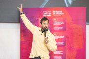 Jean Philippe Rosier durante a sua intervenção no Técnico Innovation Center 