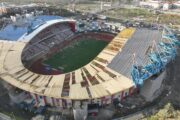 Estádio Municipal de Leiria após a tempestade Kristin/Foto: Câmara Municipal de Leiria