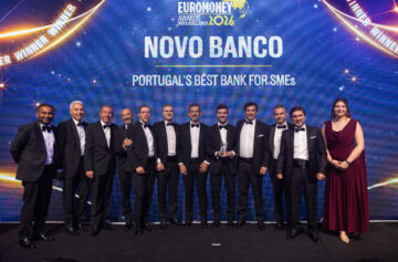 A equipa do novobanco na cerimónia da passada quinta-feira, dia 16 de julho em Londres